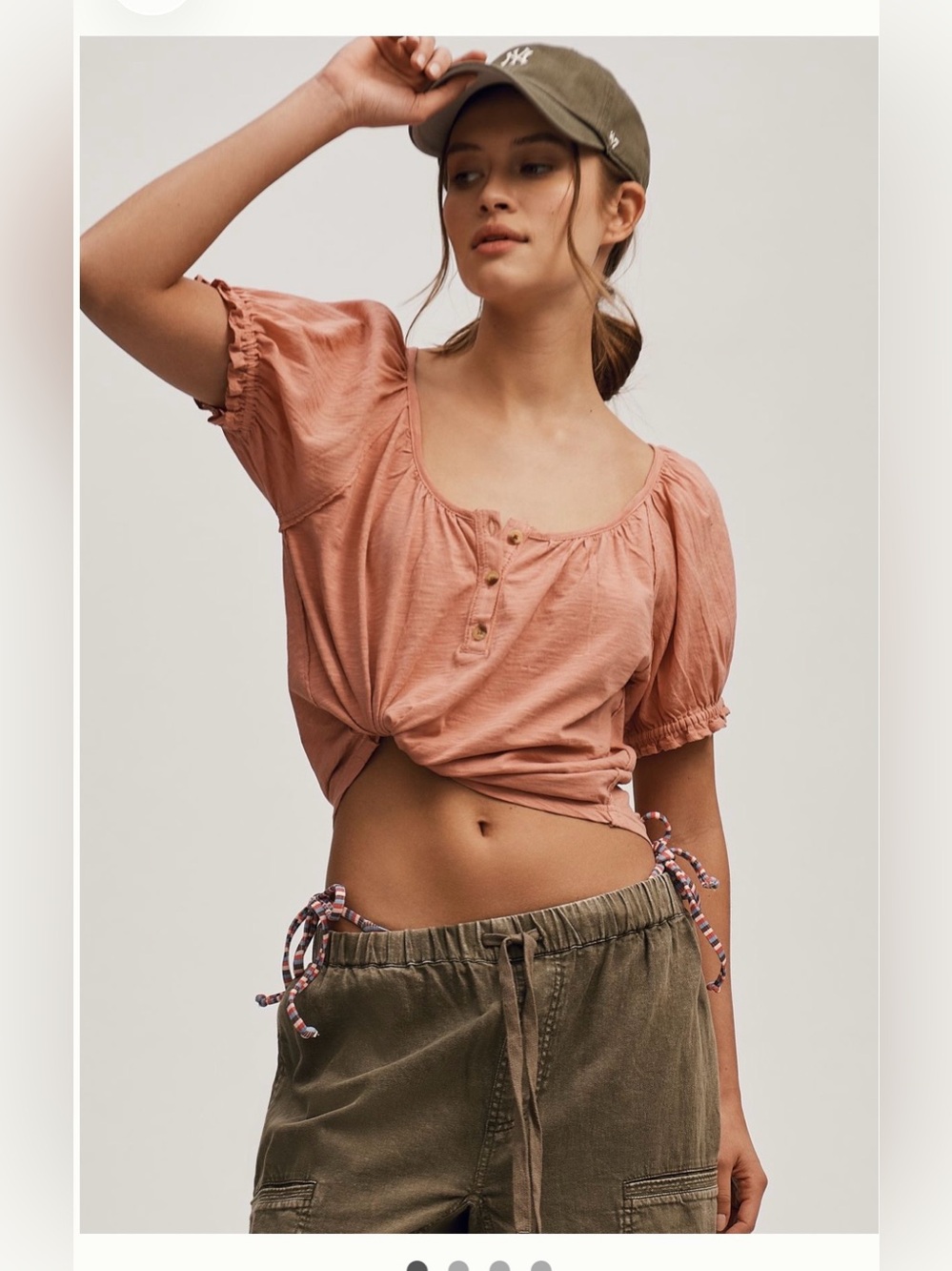 NWT Anthropologie Henley Top Size XXS